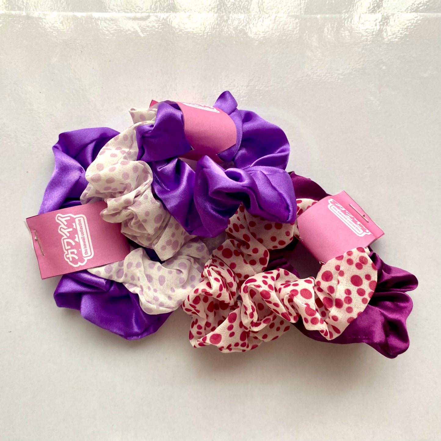 Purple Assorted Scrunchie Pack