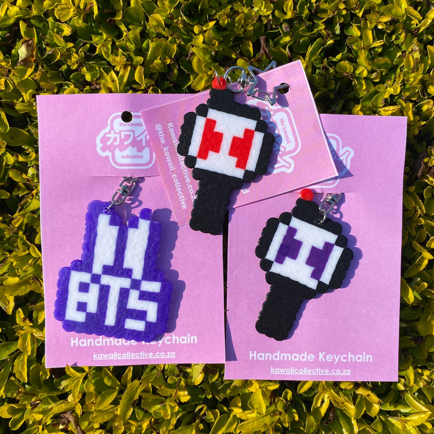 BTS - Pixel Keychain