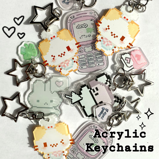 Acrylic Keychain - Pixel Art