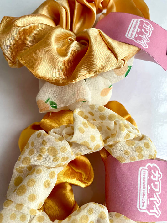 Yellow Assorted Scrunchie Pack