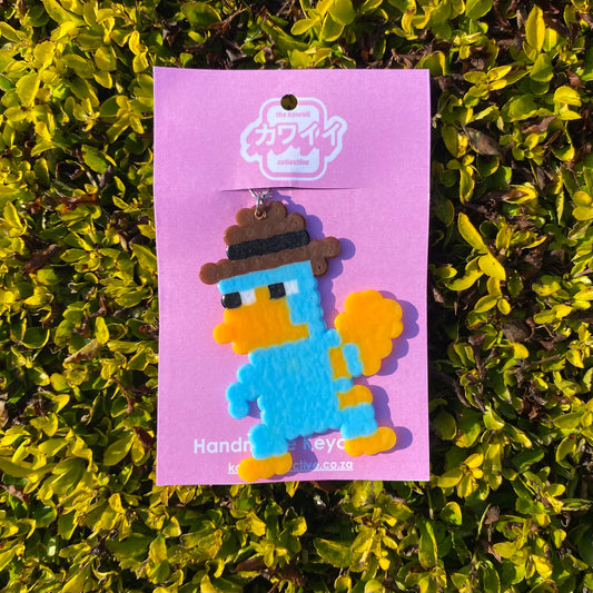 Perry the Platypus - Pixel Keychain