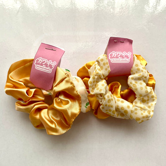 Yellow Assorted Scrunchie Pack