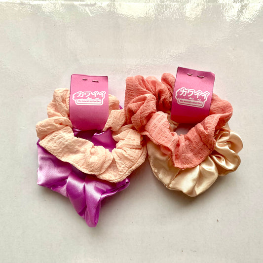 Pink Assorted Scrunchie Pack